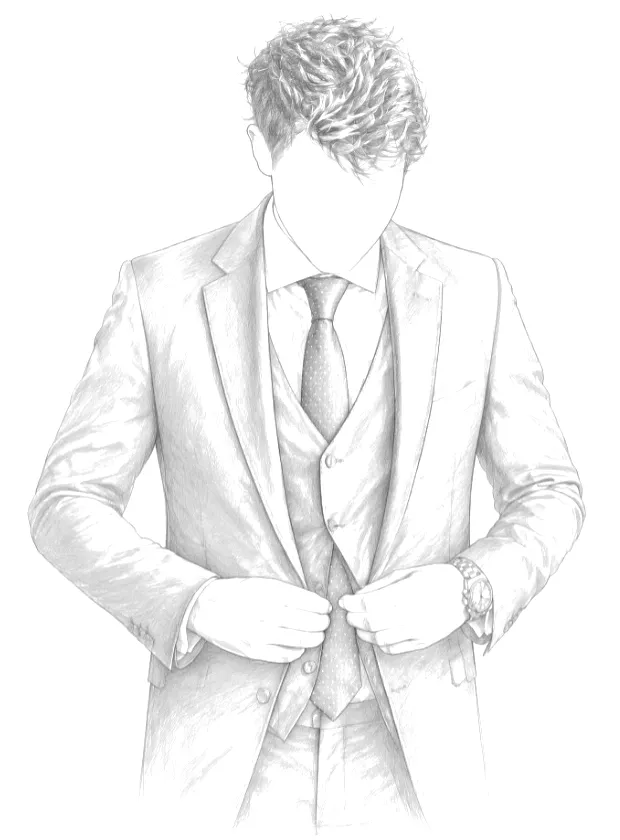 Ilustración de traje formal